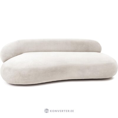 Kermanvärinen design-sohva (alba), jossa kauneusvirhe.