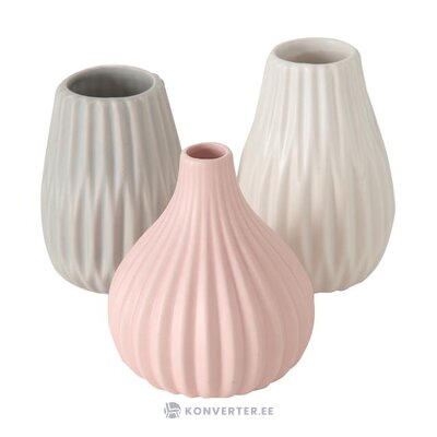Set of 3 flower vases wilma (boltze) with beauty flaws.