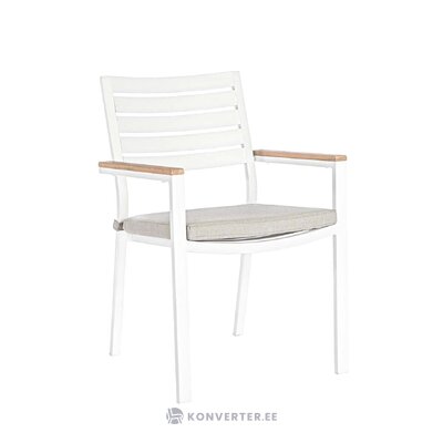 Balts dārza krēsls belmar (bizzotto) neskarts