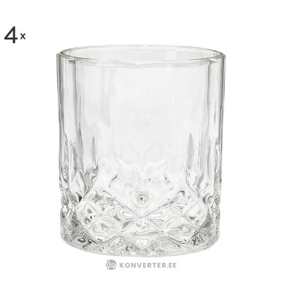 Set of 4 whiskey glasses (george) with a beauty flaw