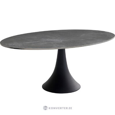 Tamsaus dizaino marmurinis valgomojo stalas grande galimybė (kare dizainas) nepažeistas
