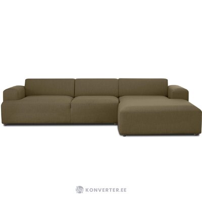 Tamsiai ruda kampinė sofa (melva) nepažeista