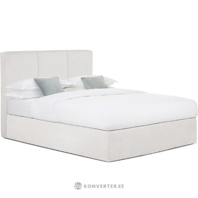 Šviesiai pilka kontinentinė lova (oberonas) 160x200cm nepažeista