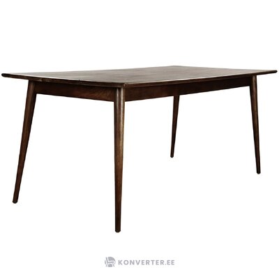 Dark brown solid wood dining table oscar (anderson) 180x90 with blemishes.