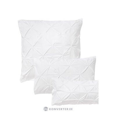 Puuvillainen tyynyliina, jossa valkoinen tikattu kuvio (brody) 80x80 kokonainen