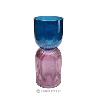 Purple-blue design vase marvelous duo (kare design) intact