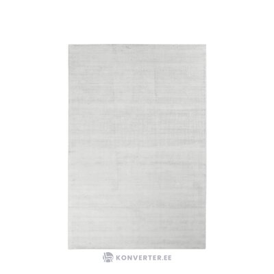 Серебристо-серый ковер ручной работы из вискозы (Джейн) 200х300 с изъянами.