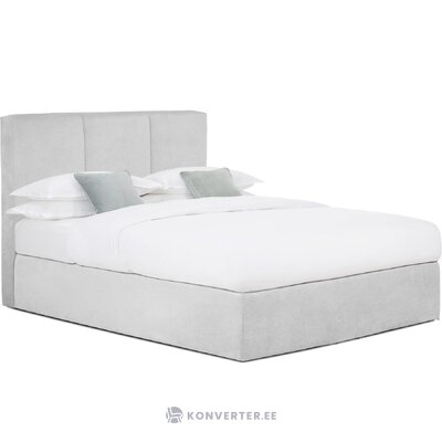 Šviesiai pilka kontinentinė lova (oberonas) 180x200cm nepažeista