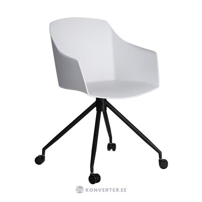 Balta ir juoda biuro kėdė valencia (ixia) su nedideliais grožio trūkumais