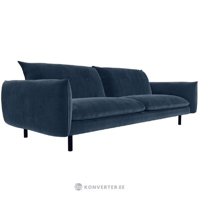 Dark blue velvet sofa isak (fdl groupe) intact