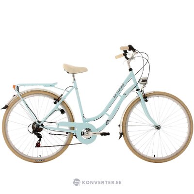 Vaaleansininen naisten polkupyöräkasino (ks pyöräily) ehjä