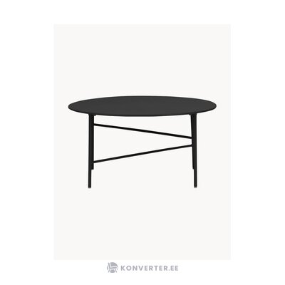 Melna metāla dārza kafijas galdiņš vitus (schou) neskarts