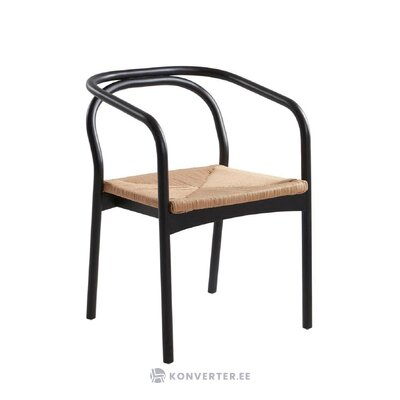 Черно-коричневый стул из массива дерева Lidingö (jotex) нетронутый