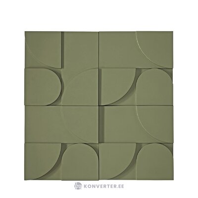 Green 4-part wall panel (massimo) intact