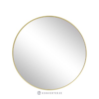 Apvalus sieninis veidrodis auksiniu rėmu (rytai) nepažeistas
