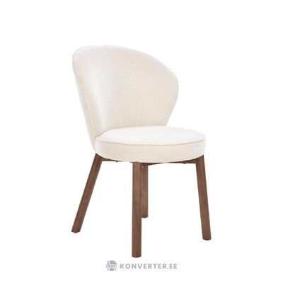 Kreminės-tamsiai rudos spalvos kėdė (serena) nepažeista