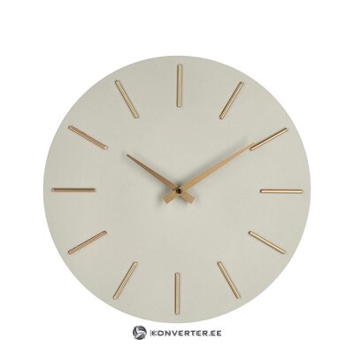 White-gold wall clock timeline (bizzotto) with d=40 beauty flaw