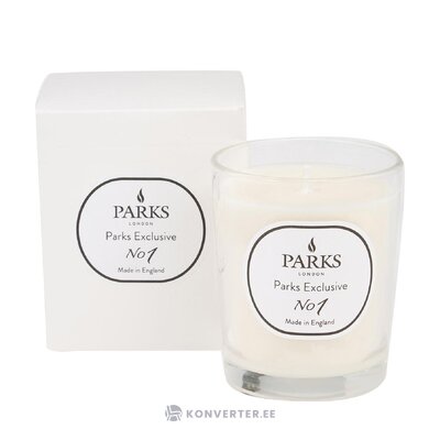 Scented candle citrus, green notes, peach &amp; cassis (parks london) intact