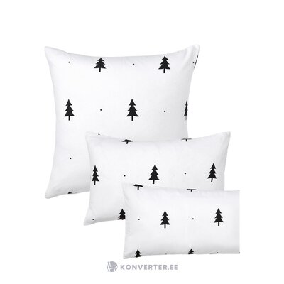 Cotton pillowcase with Christmas trees (x-mas tree) 80x80 whole