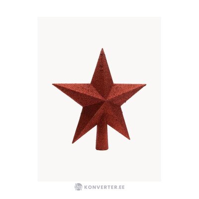 Raudona Kalėdų eglutės ryto žvaigždė (kaemingk) yra nepažeista