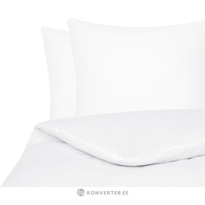 Balts kokvilnas gultas veļas komplekts 2-daļīgs (erica) neskarts