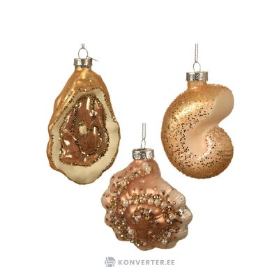 Set of Christmas ornaments 3 pcs muschel (kaemingk) intact