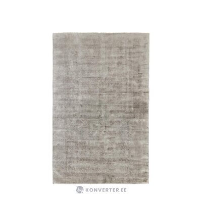 Dark gray hand-woven viscose rug (jane) 200x300 with imperfections