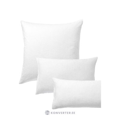 White cotton pillowcase (odile) 40x80 intact