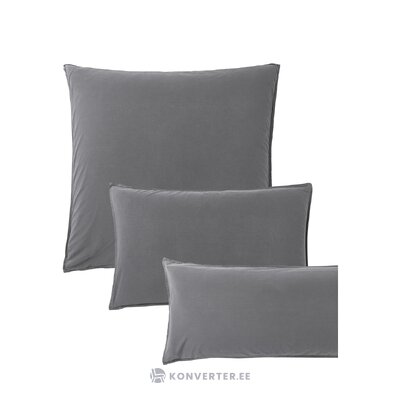Tamsiai pilkas medvilninis pagalvės užvalkalas (darlyn) 80x80 visas