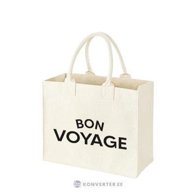 Kokvilnas iepirkumu maisiņš bon voyage (buchstabenkult) neskarts