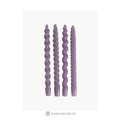 Violetti kynttilä 4 kpl spiraali (kersten) ehjä