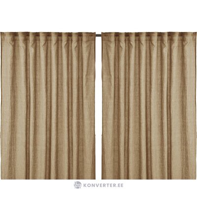 Brown curtain 2 pcs sandy (svanefors) 135x280 intact