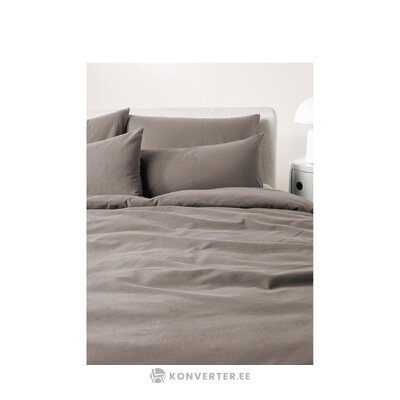 Темно-серый хлопковый мешок-одеяло (биба) 200х200 целый