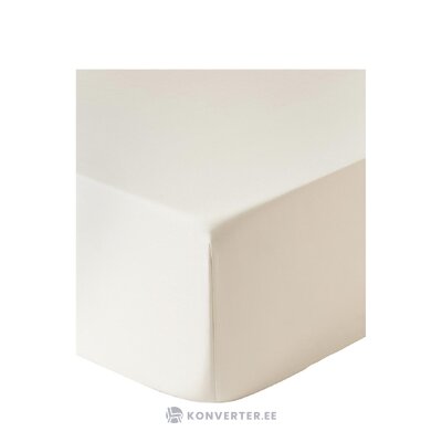 Light beige cotton bed sheet with elastic (premium) 140x200