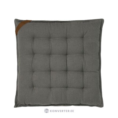 Tummanharmaa tuolin tyynysovitus (Skandinavia) 40x40 kokonaisena