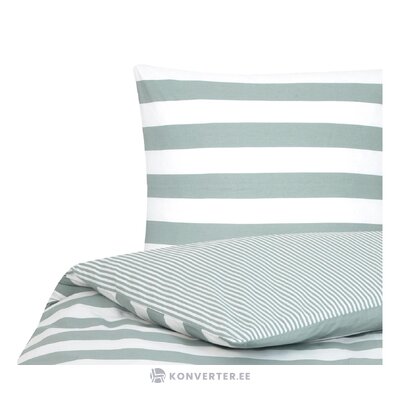 Grey-white striped bedding set 2-piece lorena (kjana) complete