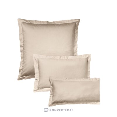Smėlio spalvos satino pagalvės užvalkalas (premium) 80x80 visas