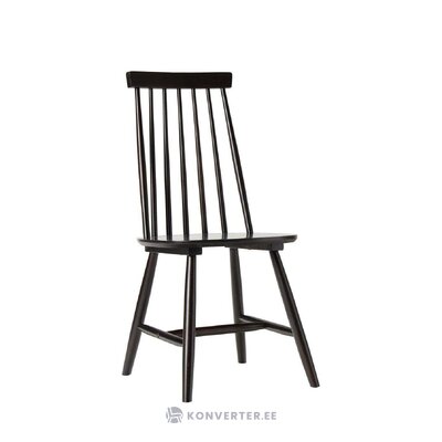 Brown solid wood chair (milas) with beauty defect