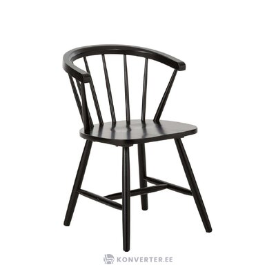 Kumipuinen musta tuoli (jella &amp; jorg) kauneusvirheillä