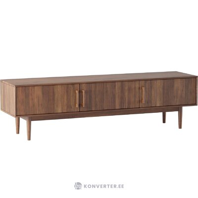 Dark brown mango wood TV stand (paul) 180cm with blemishes.