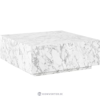Coffee table with imitation marble (lesley) with small cosmetic flaws