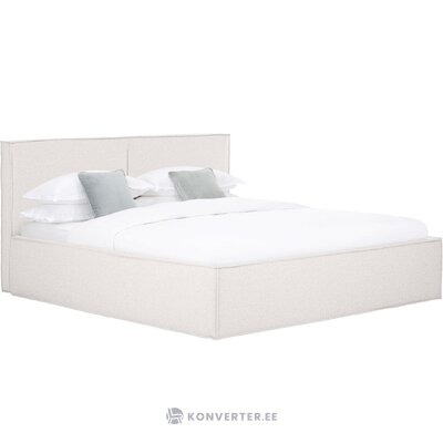 Šviesiai smėlio spalvos lova (svajonė) 160x200 su grožio defektu