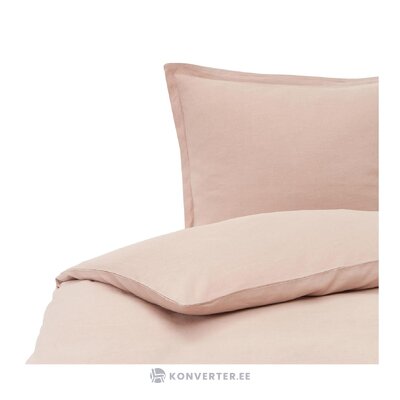 Rožinis antklodės užvalkalas (natūralus) 140x200 nepažeistas