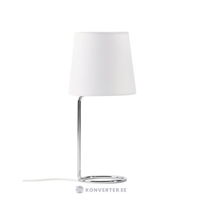 Серебристо-белая настольная лампа (кадра) в целости и сохранности.