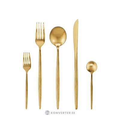 Golden cutlery set 20 pieces (shimmer) intact