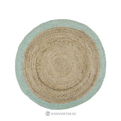 Brown-blue round jute carpet (shanta)d=200 whole