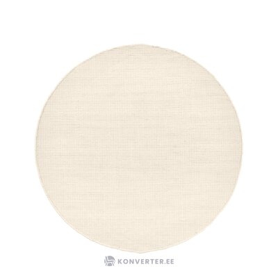 Round cream wool rug (amaro)d=140 whole