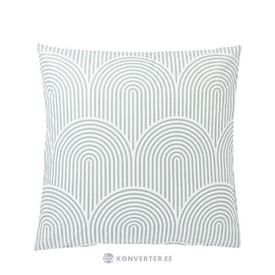 White-light blue patterned cotton pillowcase (arcs) 80x80 whole
