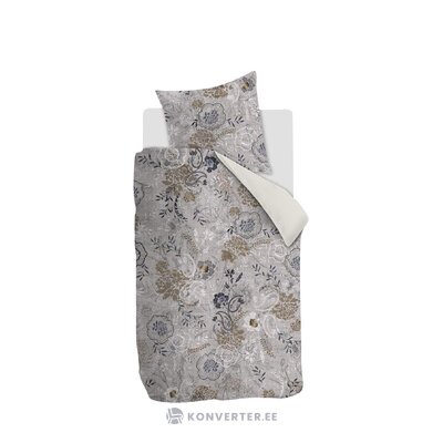 Gray patterned cotton bedding set 2-piece floral paisley (bedding house) whole