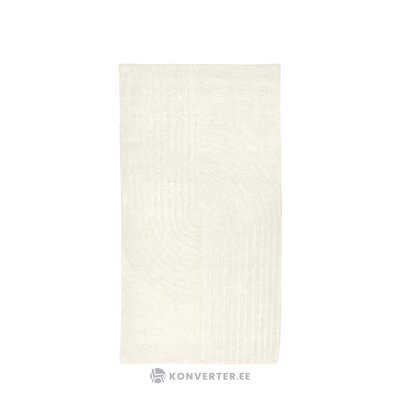 Cream tufted woolen carpet (mason) 80x150 intact